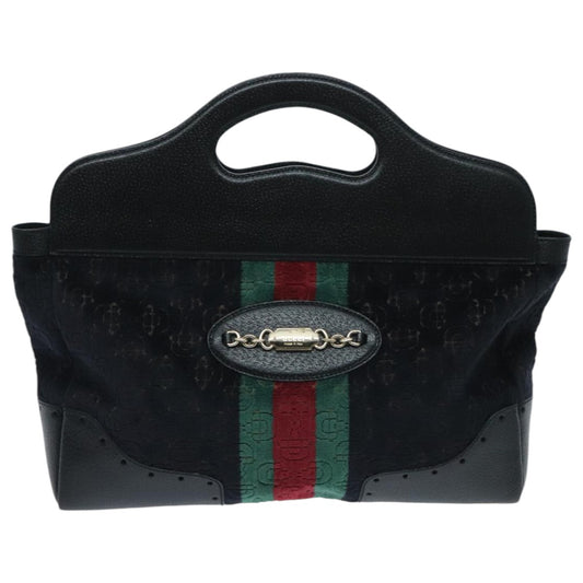 Gucci Ophidia Black Synthetic Hand Bag