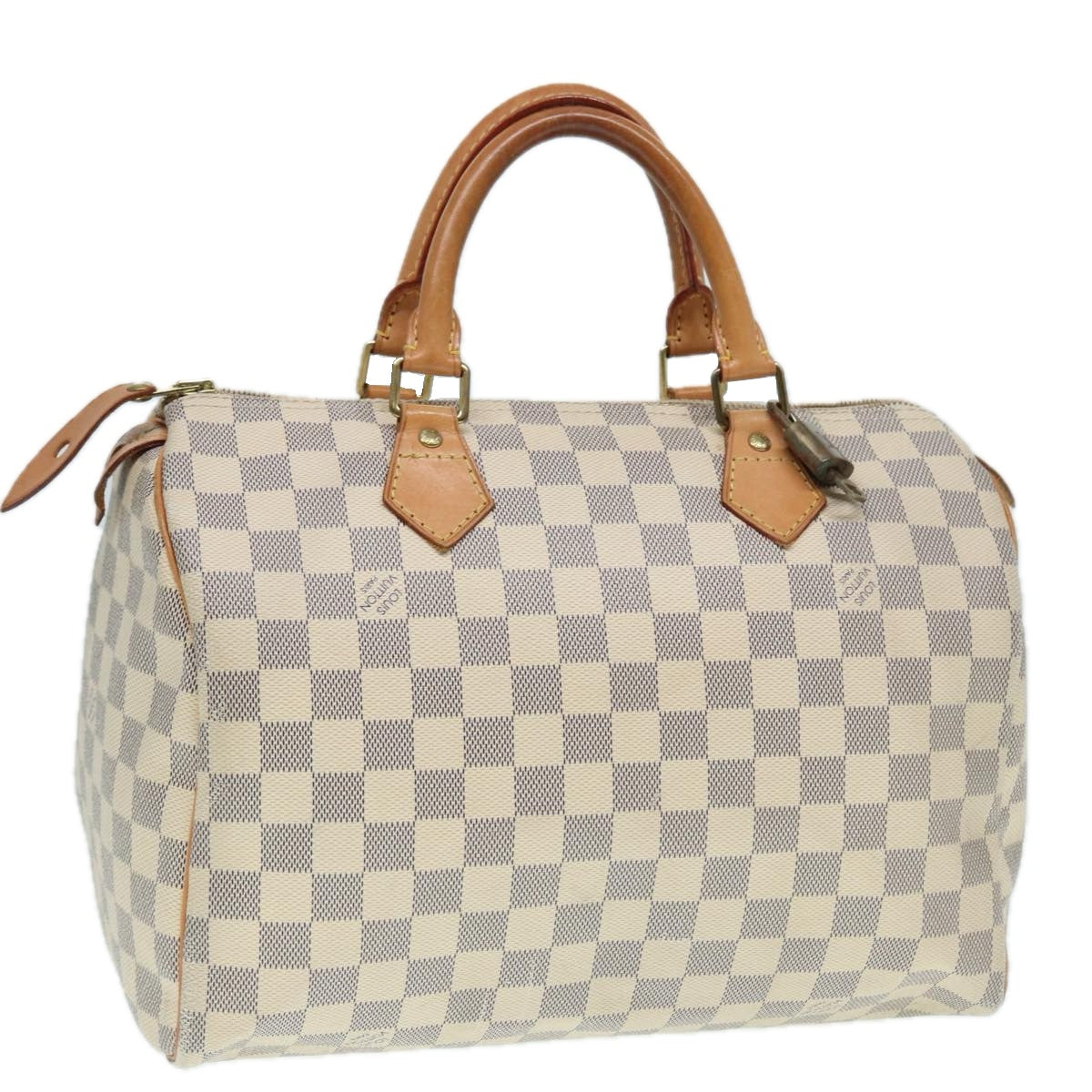 Louis Vuitton Speedy 30 White Canvas Hand Bag