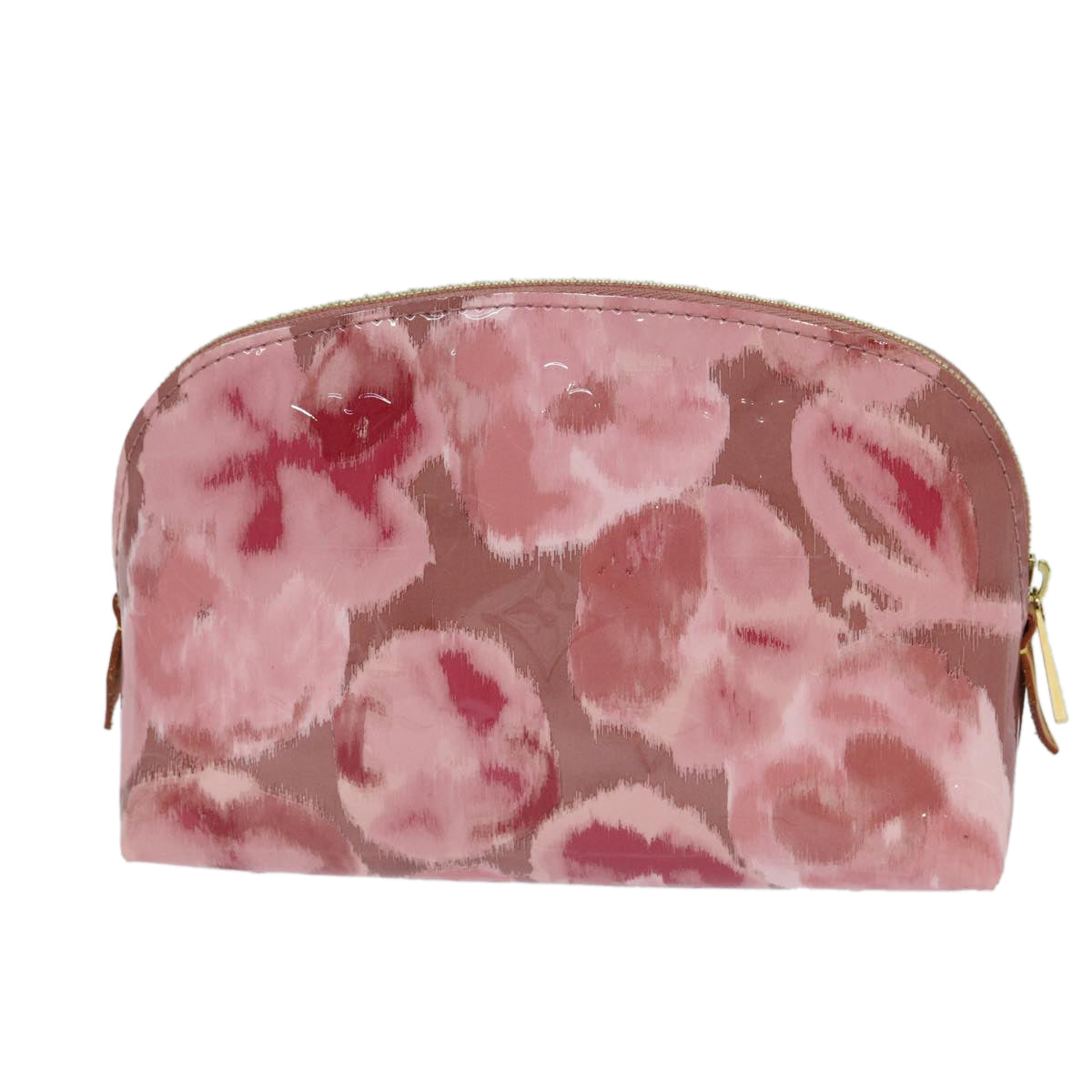 Louis Vuitton Cosmetic Pouch Pink Patent Leather Clutch Bag