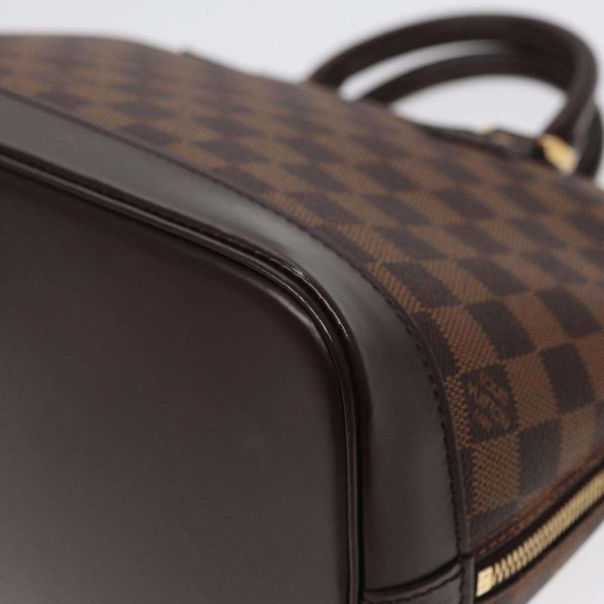 Louis Vuitton Alma Brown Canvas Hand Bag