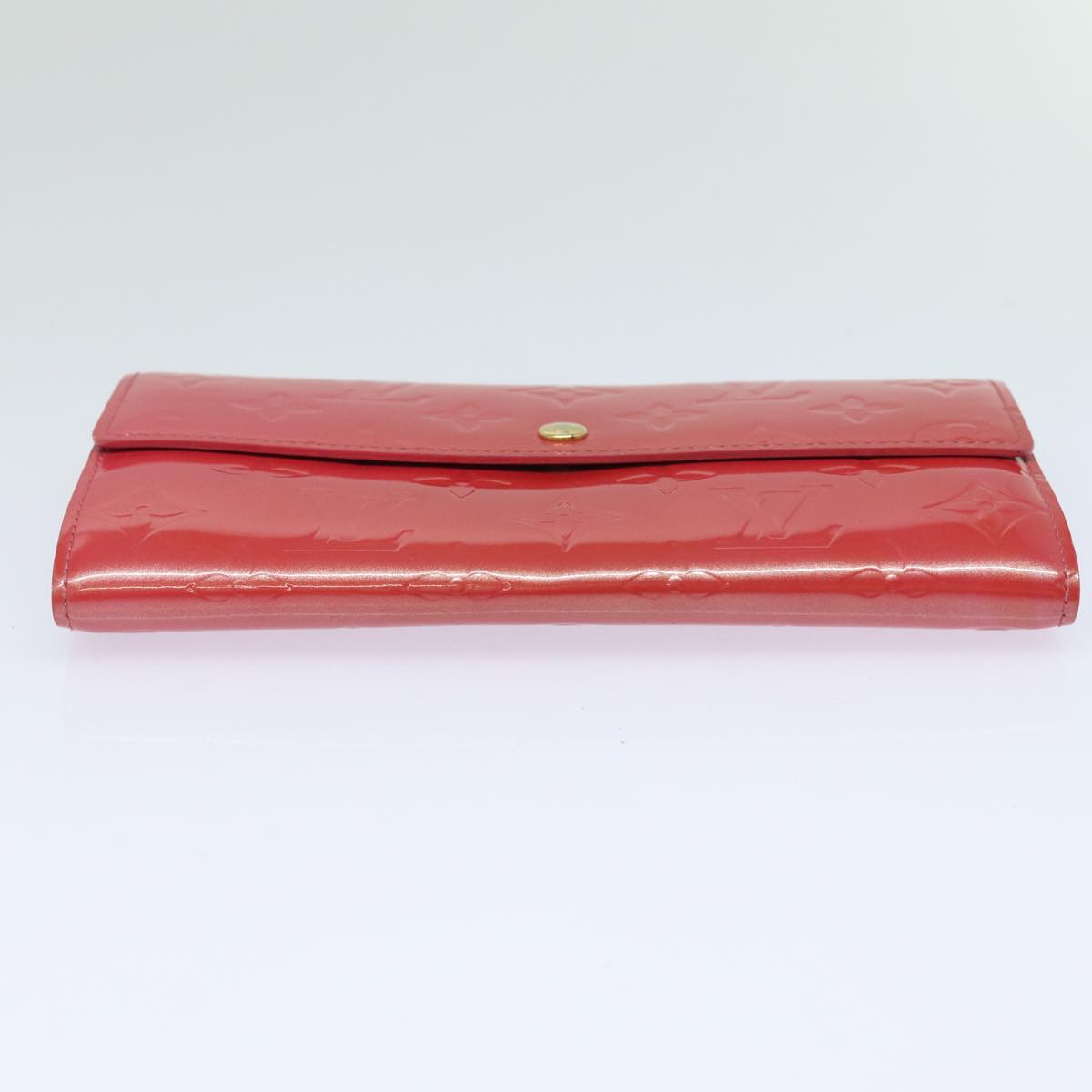 Louis Vuitton Sarah Red Patent Leather Wallet Accessories