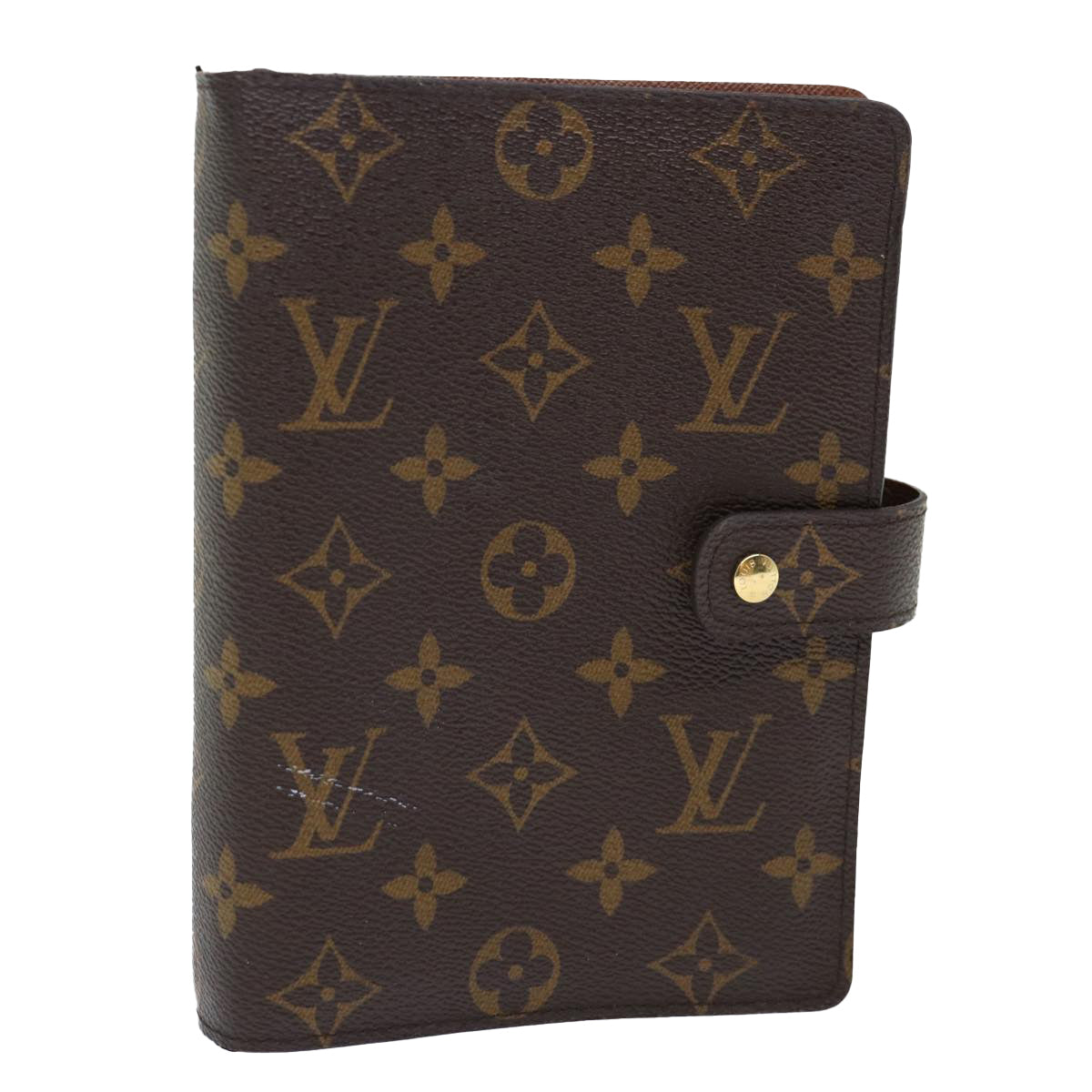 Louis Vuitton Agenda MM Brown Canvas Wallet Accessories