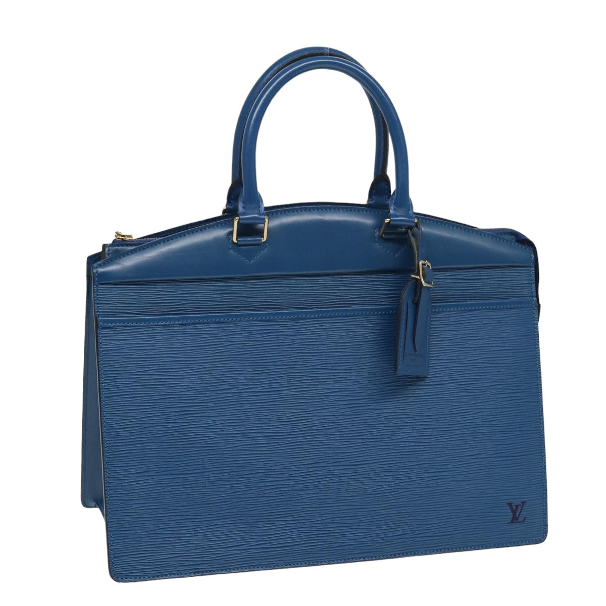 Louis Vuitton Riviera Blue Leather Hand Bag