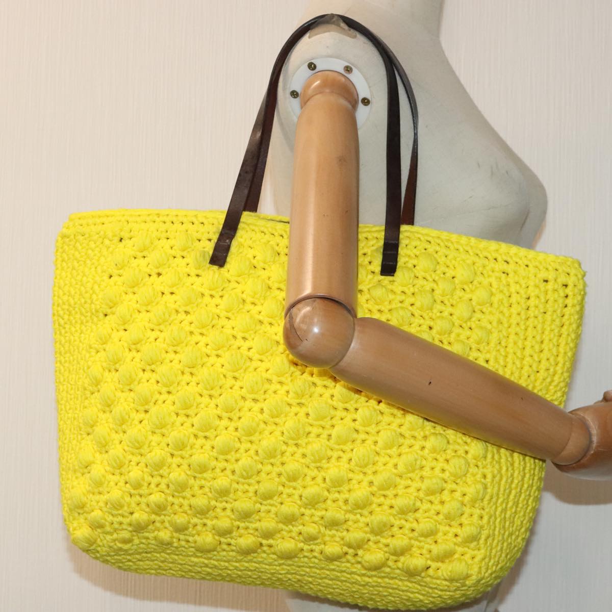 Fendi Yellow Cotton Tote Bag