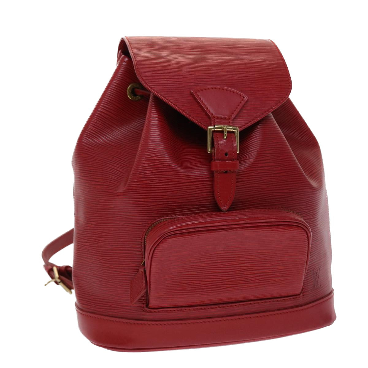 Louis Vuitton Montsouris Red Leather Backpack Bag