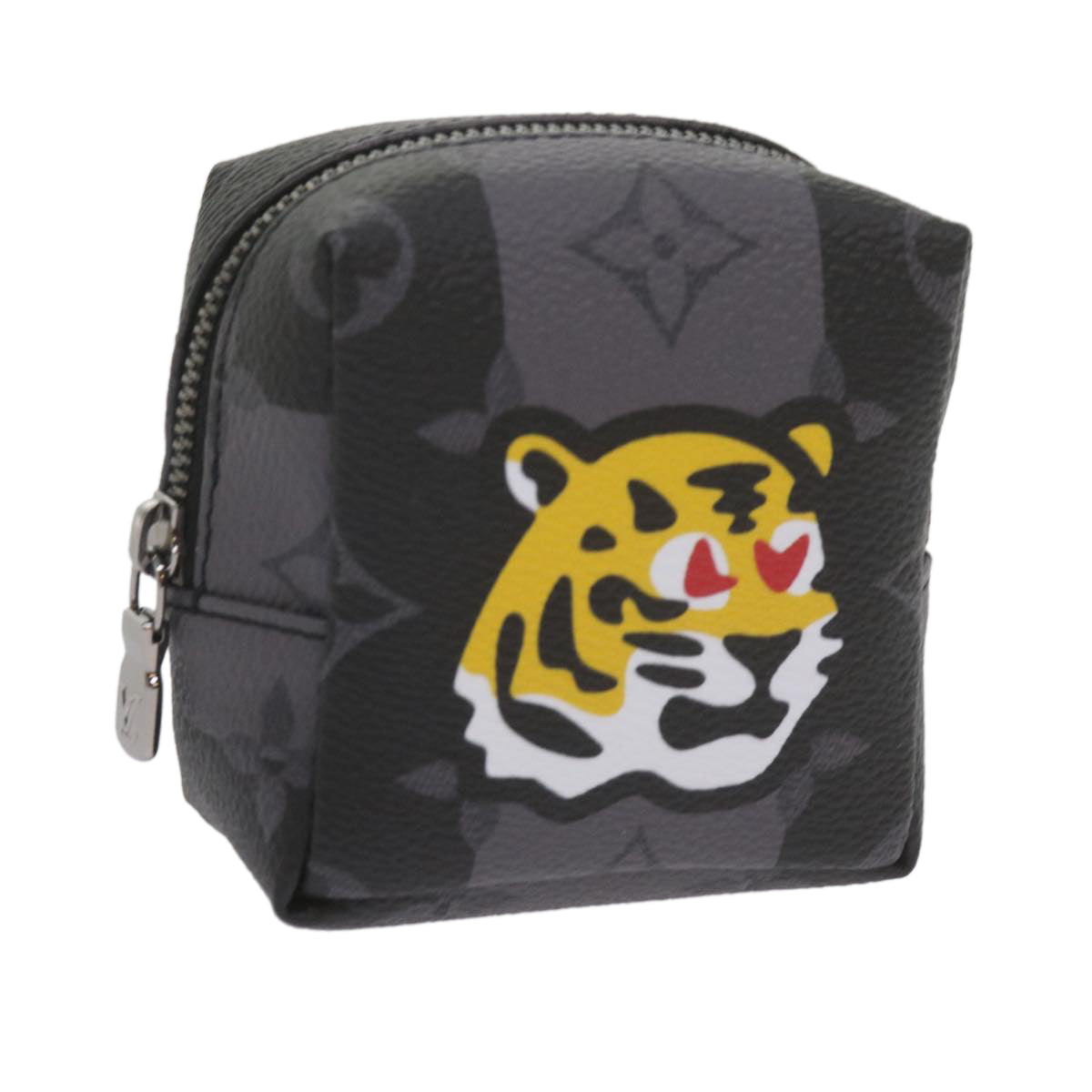 Louis Vuitton Tiger Grey Canvas Clutch Bag