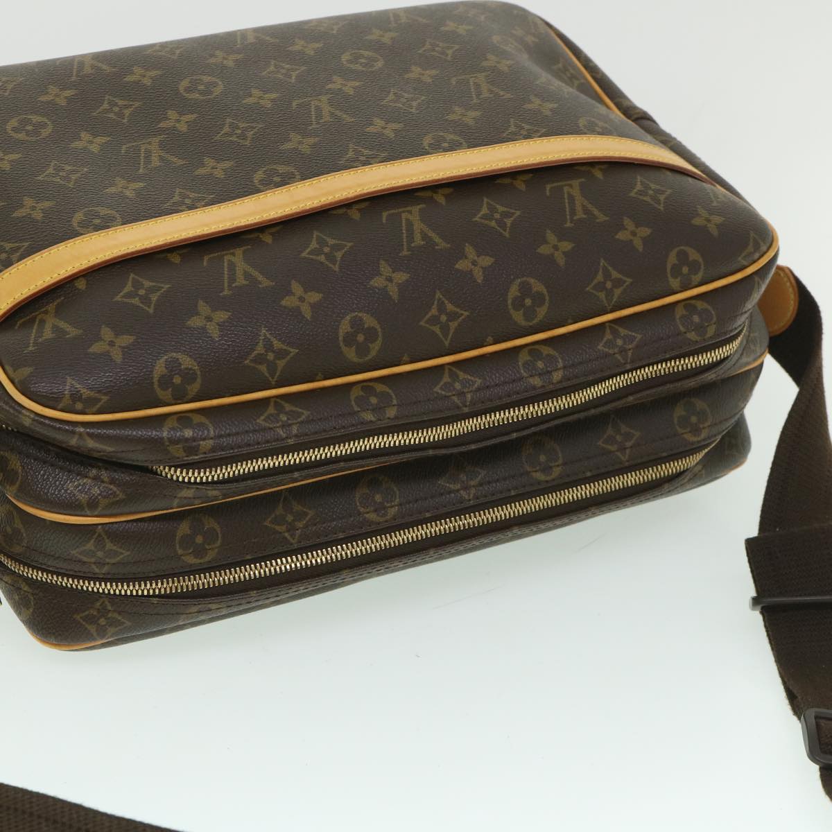 Louis Vuitton Reporter Brown Canvas Shoulder Bag