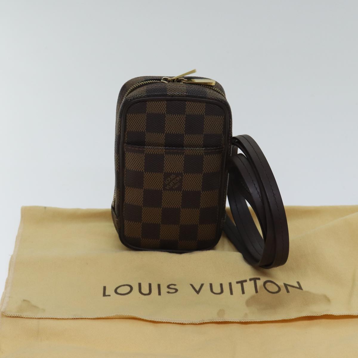 Louis Vuitton Okapi Brown Canvas Clutch Bag