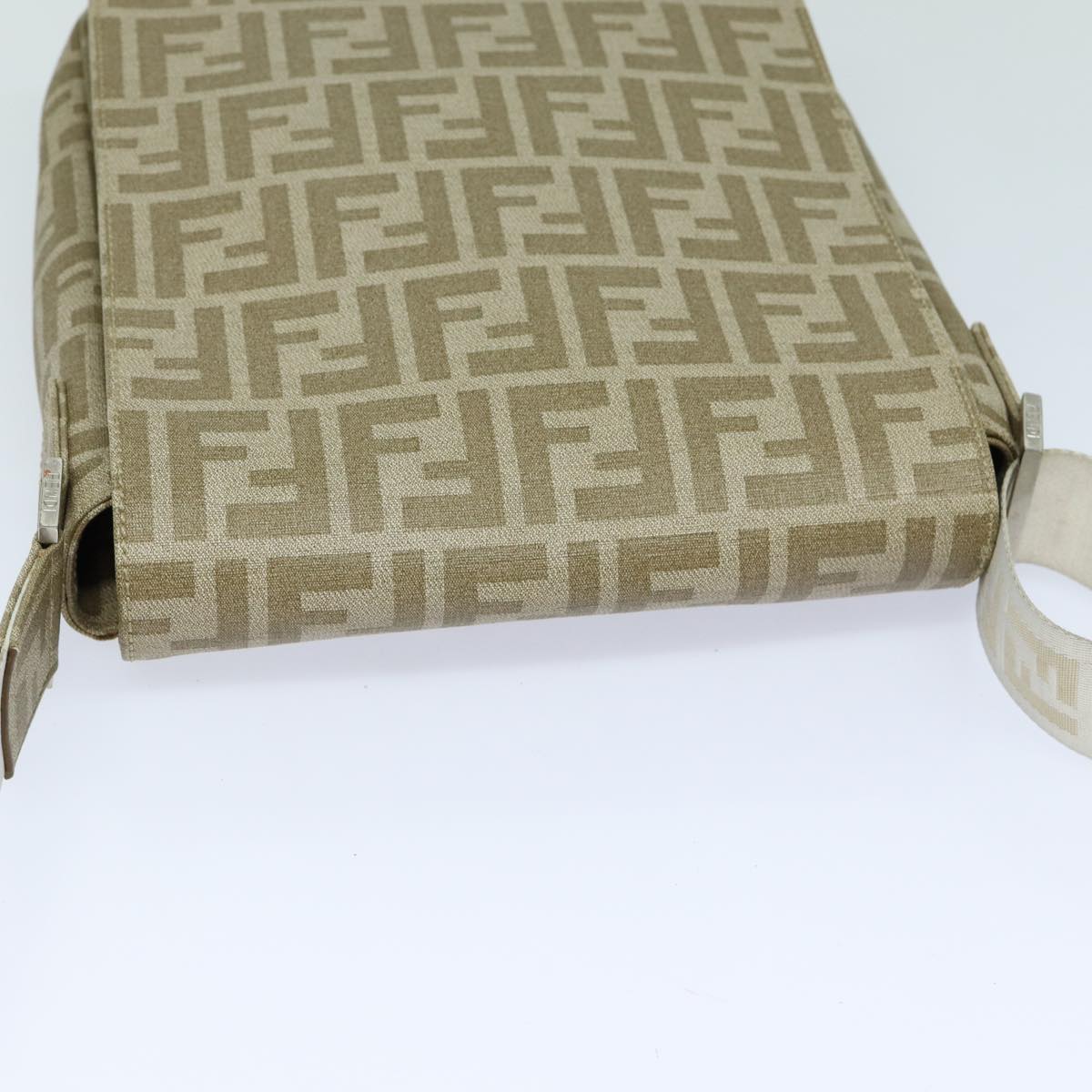 Fendi Zucca Beige Canvas Shoulder Bag