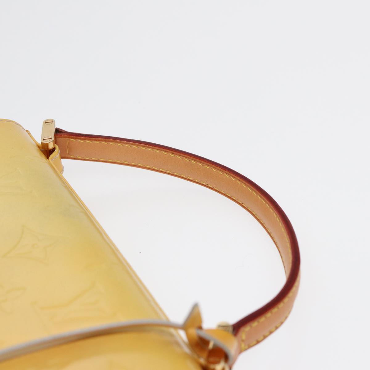 Louis Vuitton Spring Street Yellow Patent Leather Hand Bag