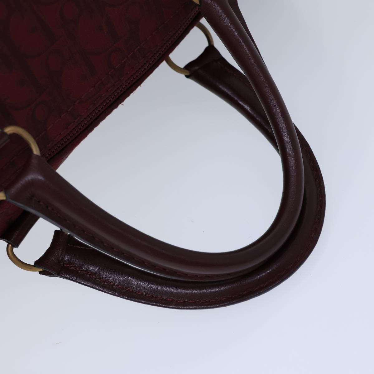 Dior Trotter Burgundy Canvas Travel Bag