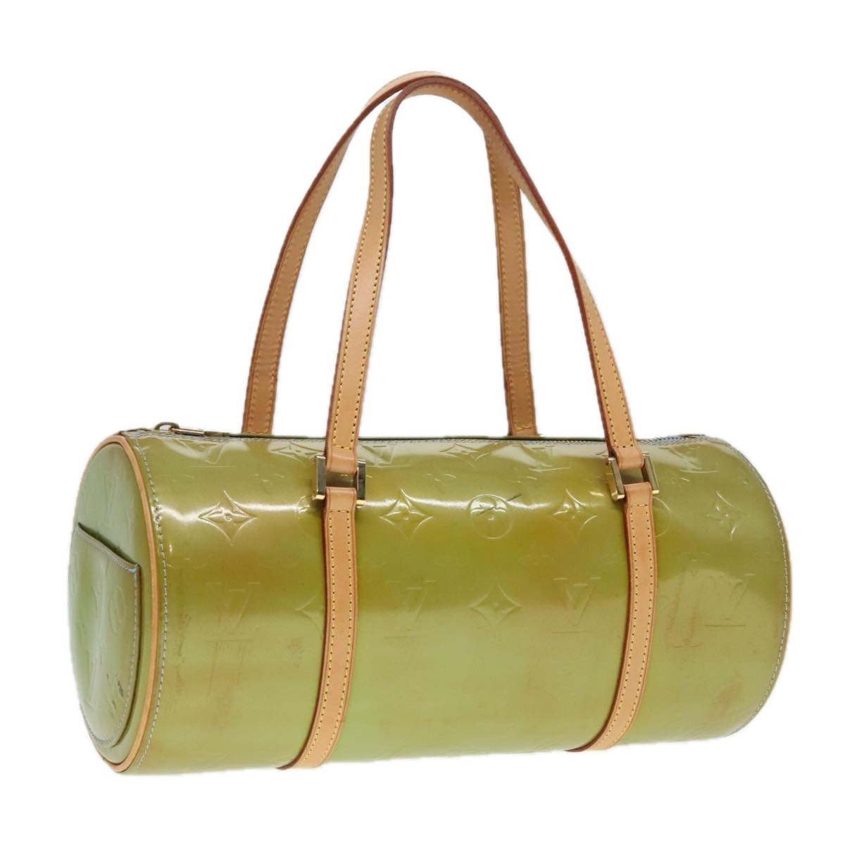 Louis Vuitton Bedford Green Patent Leather Hand Bag