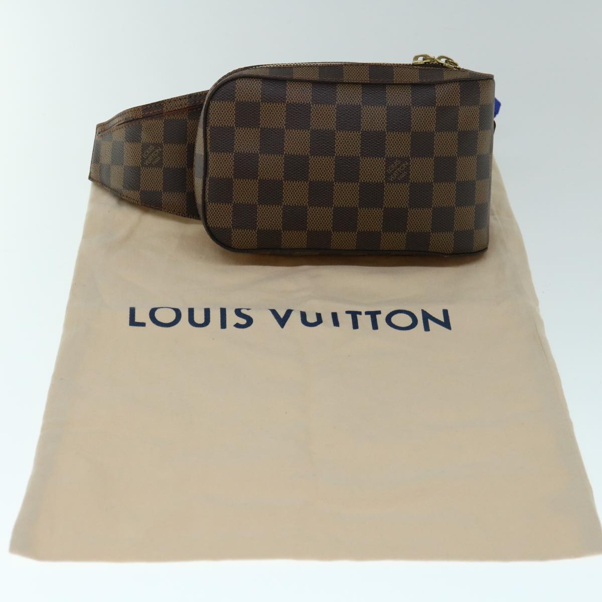 Louis Vuitton Geronimos Brown Canvas Shoulder Bag