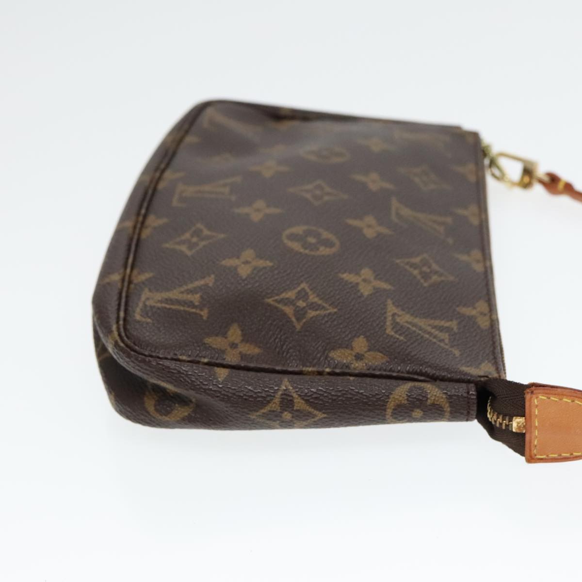 Louis Vuitton Pochette Accessoire Brown Canvas Clutch Bag