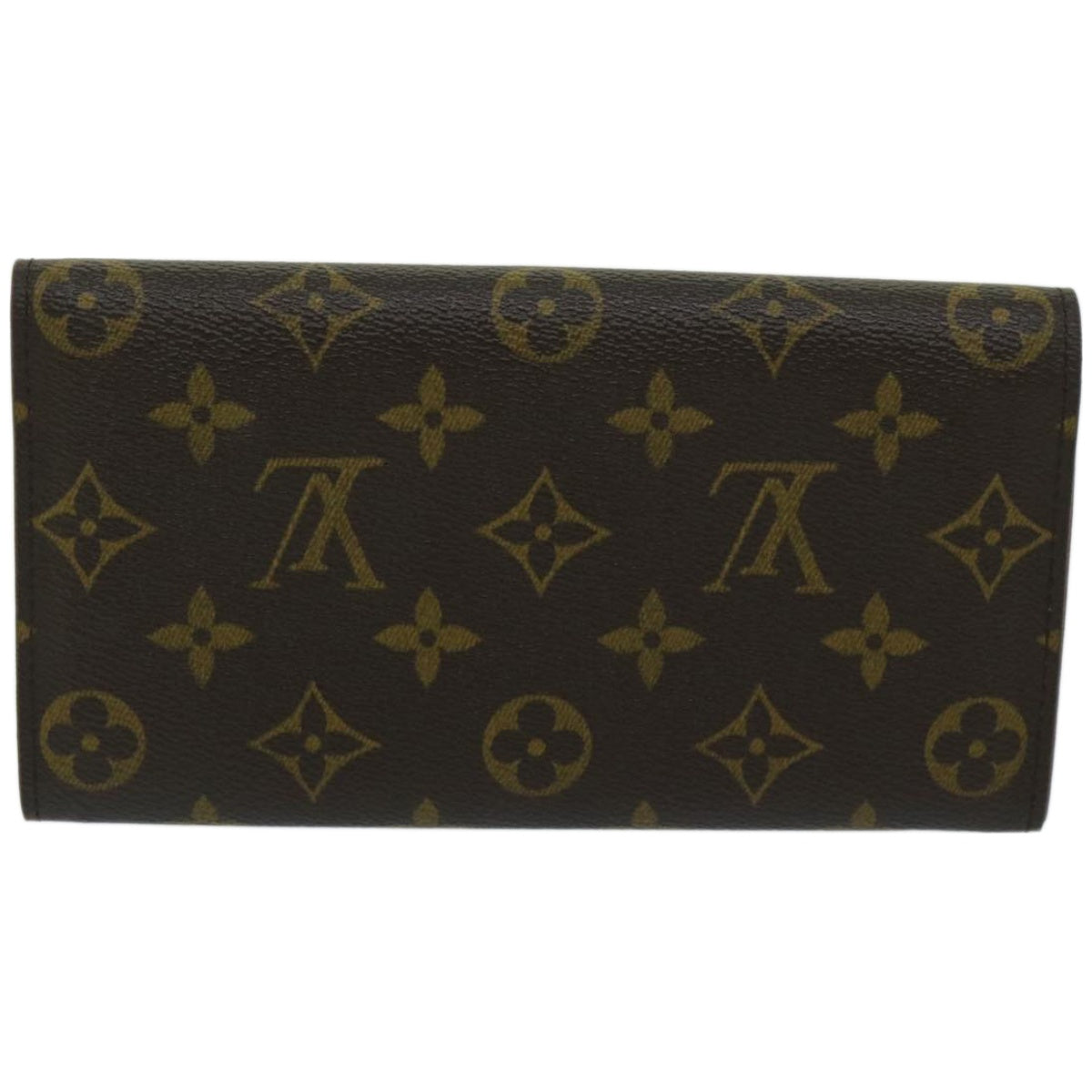 Louis Vuitton Portefeuille Sarah Brown Canvas Wallet Accessories