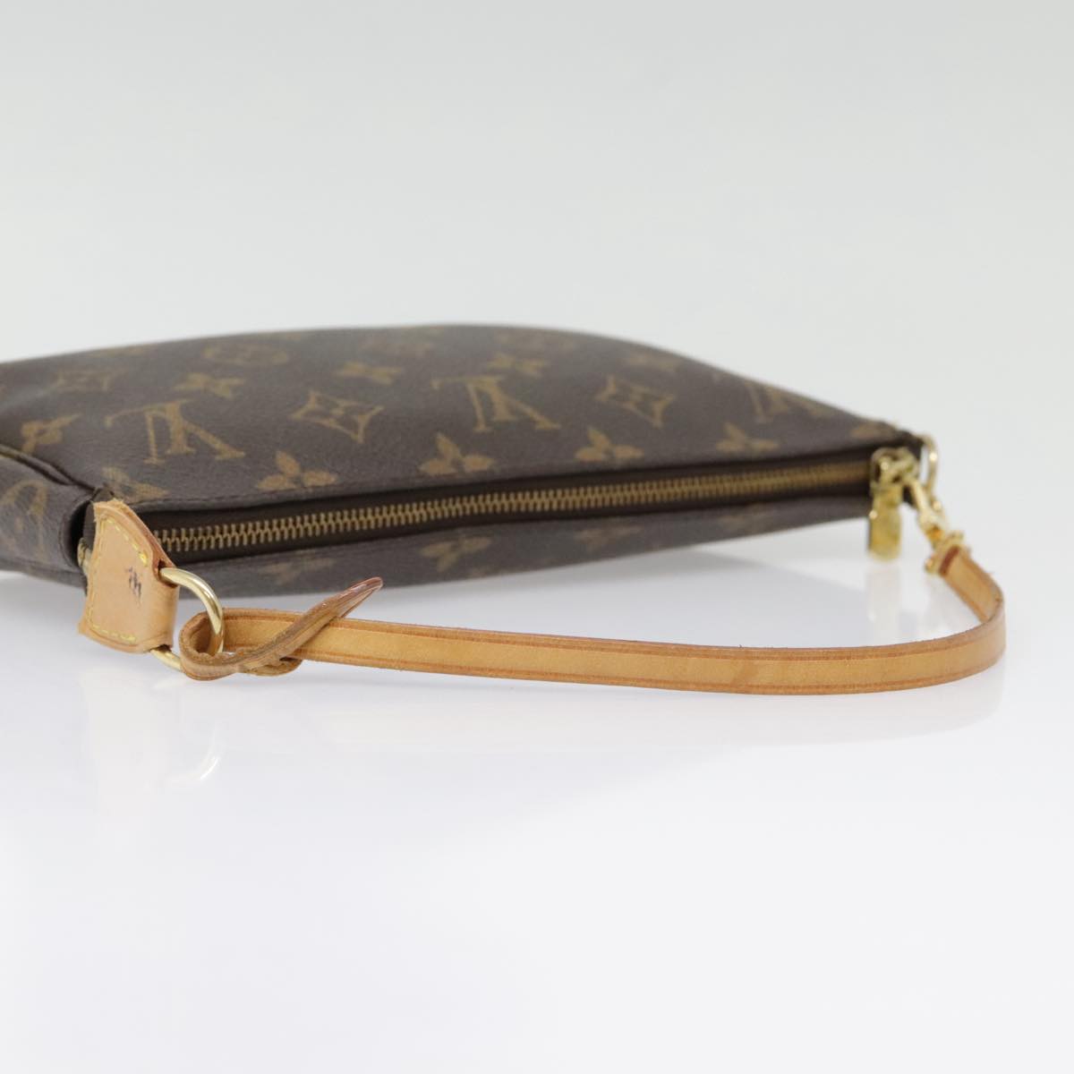 Louis Vuitton Pochette Accessoire Brown Canvas Clutch Bag