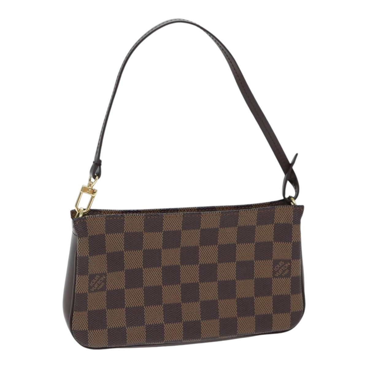 Louis Vuitton Pochette Accessoire Brown Canvas Clutch Bag