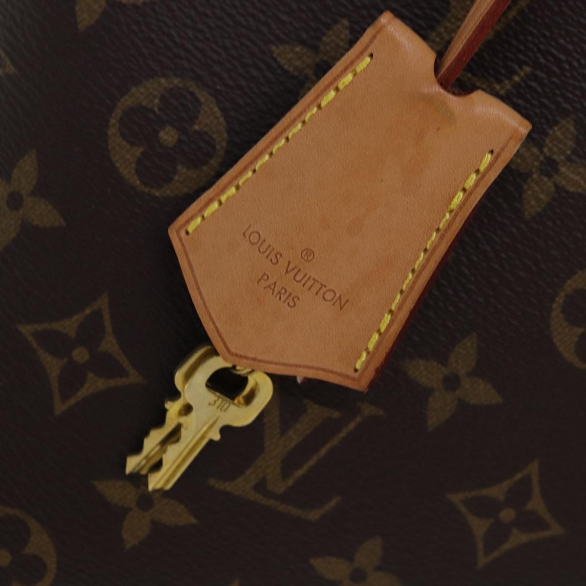 Louis Vuitton Alma Brown Canvas Hand Bag