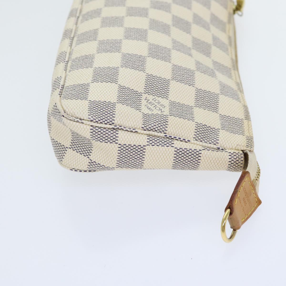 Louis Vuitton Pochette Accessoire Beige Canvas Clutch Bag