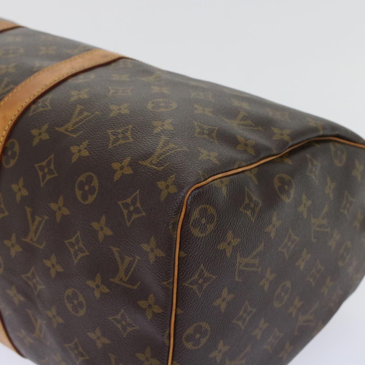 Louis Vuitton Keepall 45 Brown Canvas Travel Bag