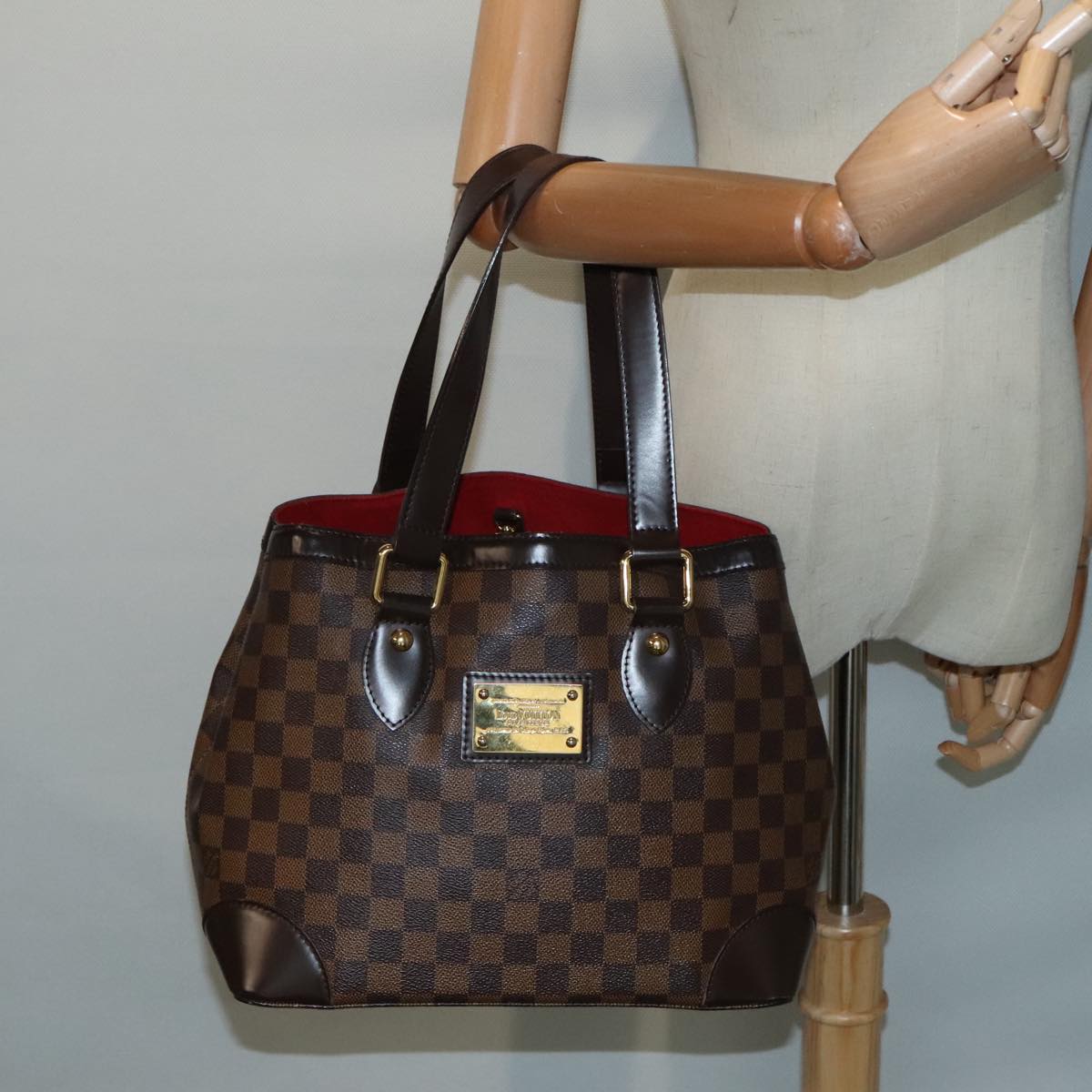 Louis Vuitton Hampstead Brown Canvas Tote Bag