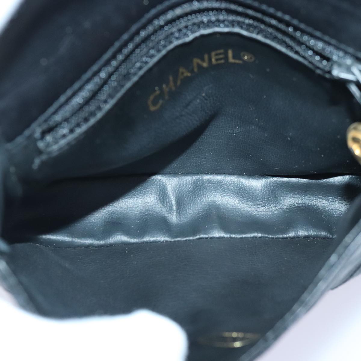 Chanel Coco Mark Black Leather Shoulder Bag