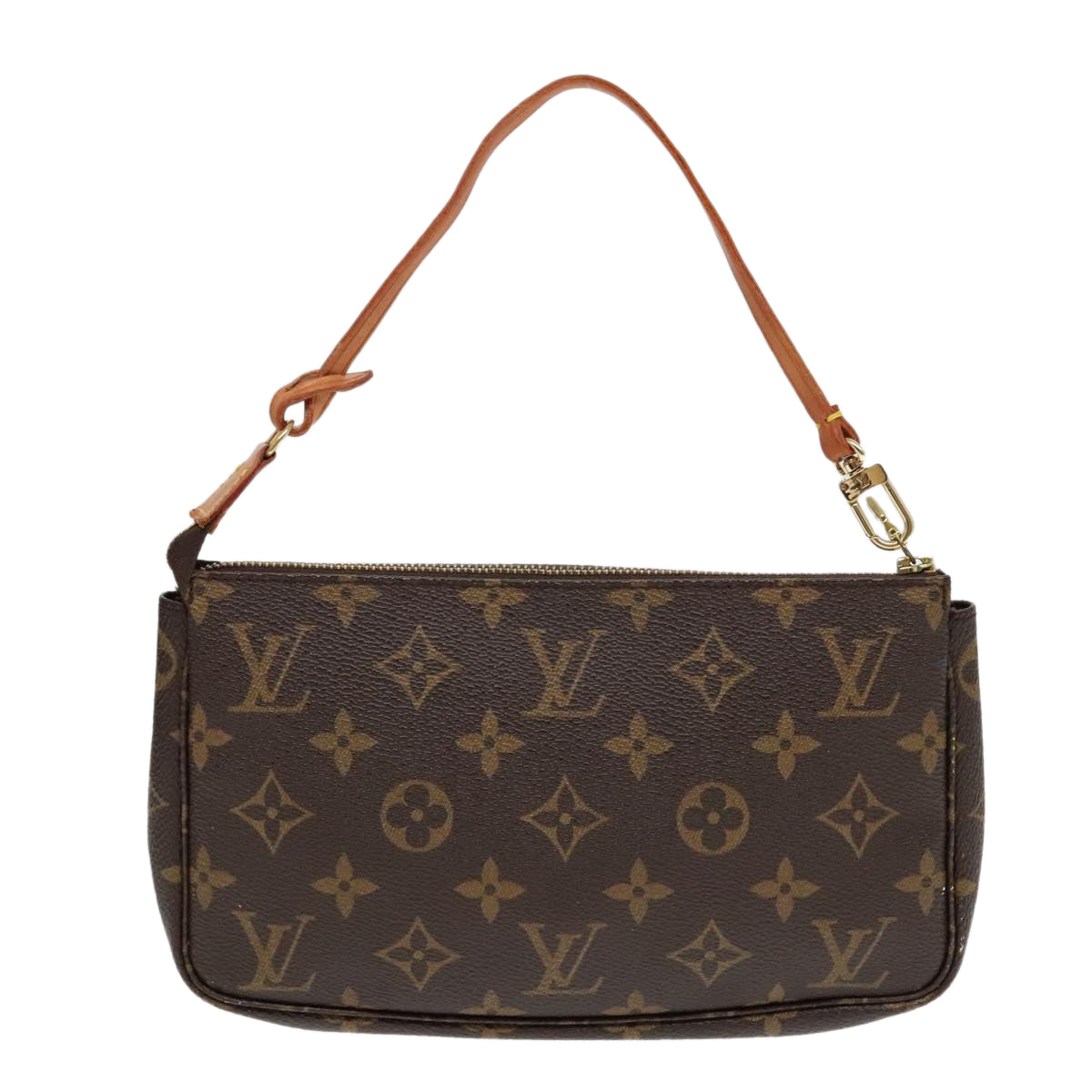 Louis Vuitton Pochette Accessoire Brown Canvas Clutch Bag