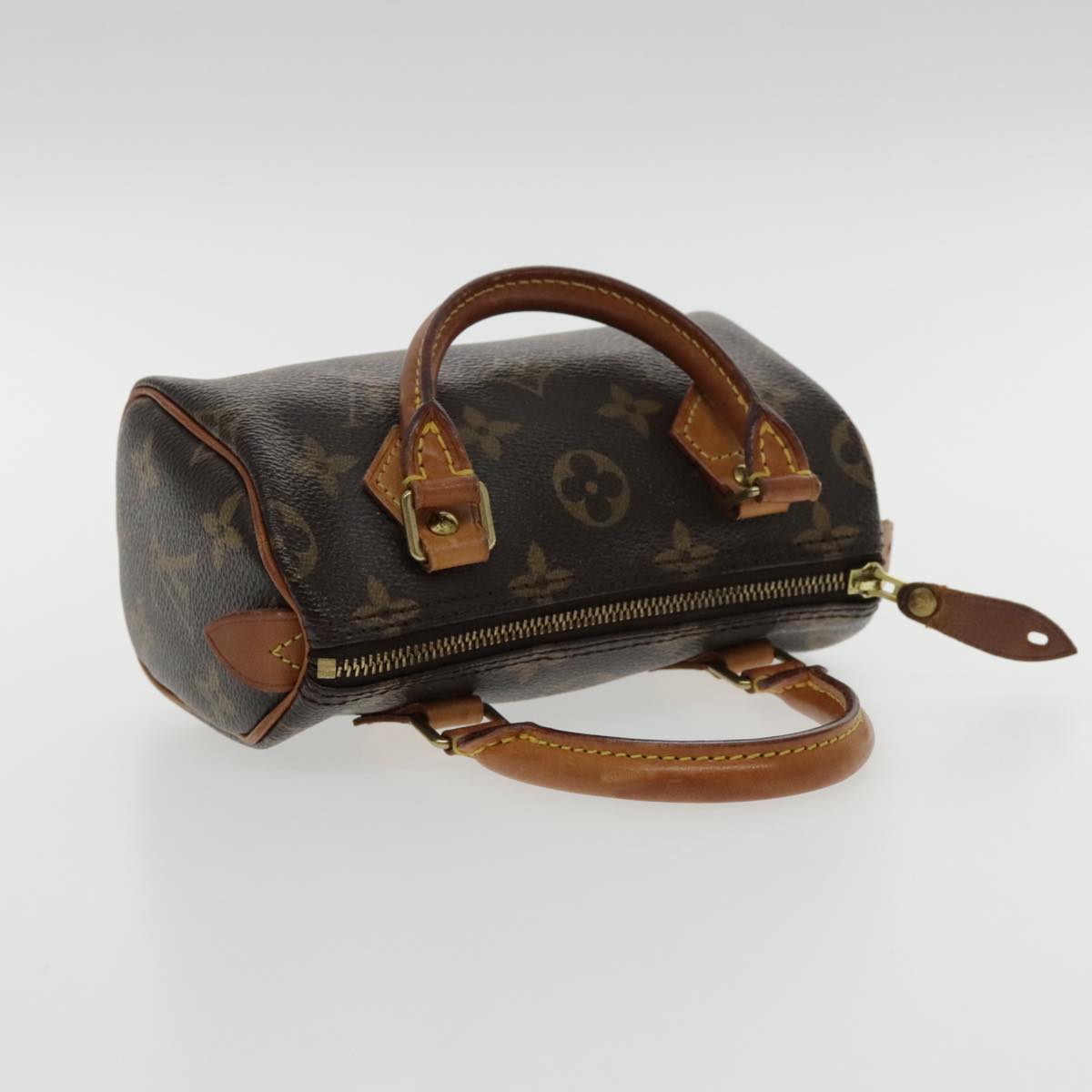 Louis Vuitton Mini speedy Brown Canvas Hand Bag