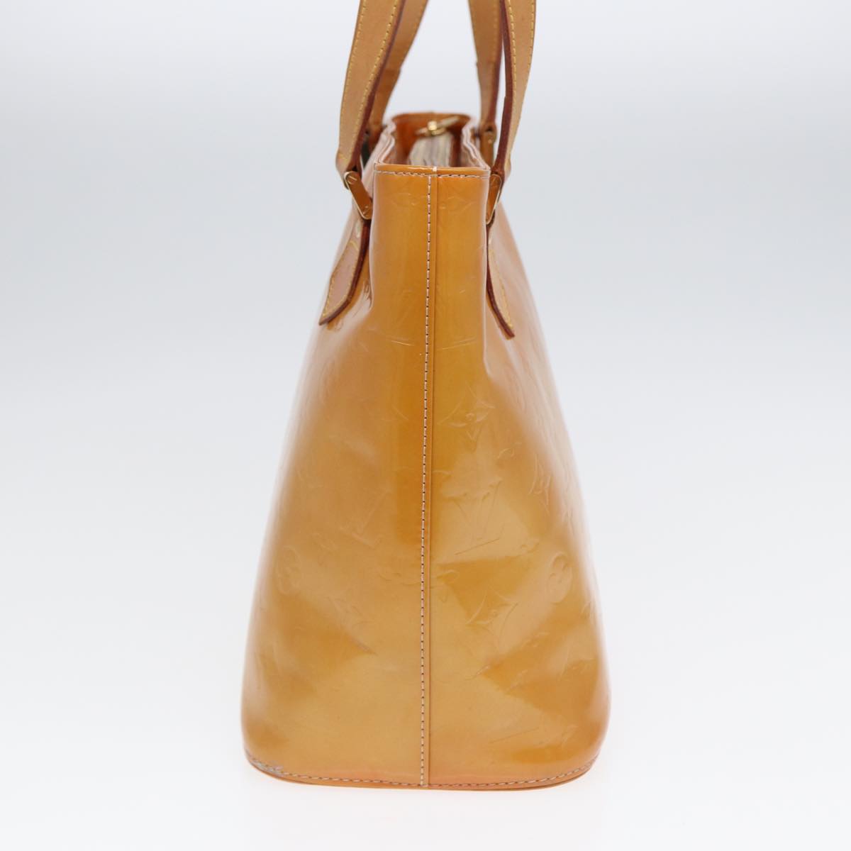 Louis Vuitton Houston Beige Patent Leather Hand Bag