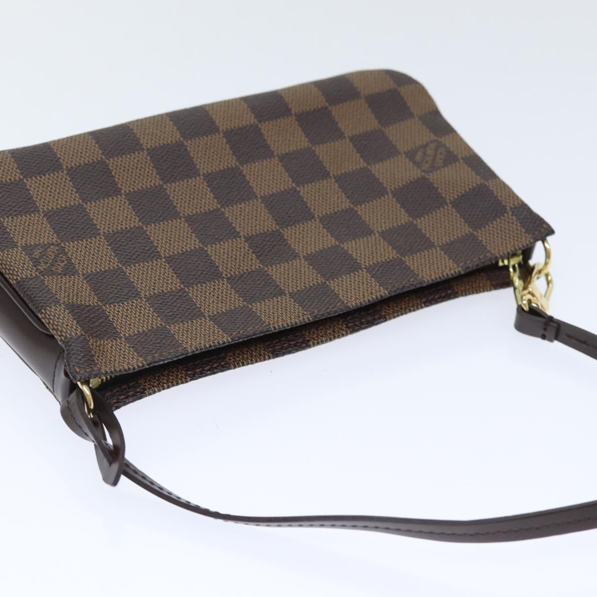 Louis Vuitton Pochette Accessoire Brown Canvas Clutch Bag