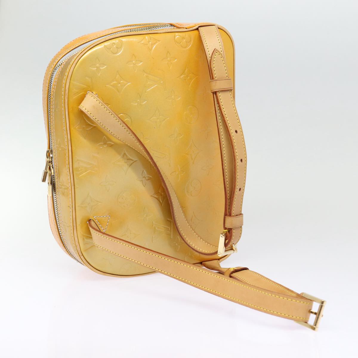 Louis Vuitton Murray Yellow Patent Leather Backpack Bag