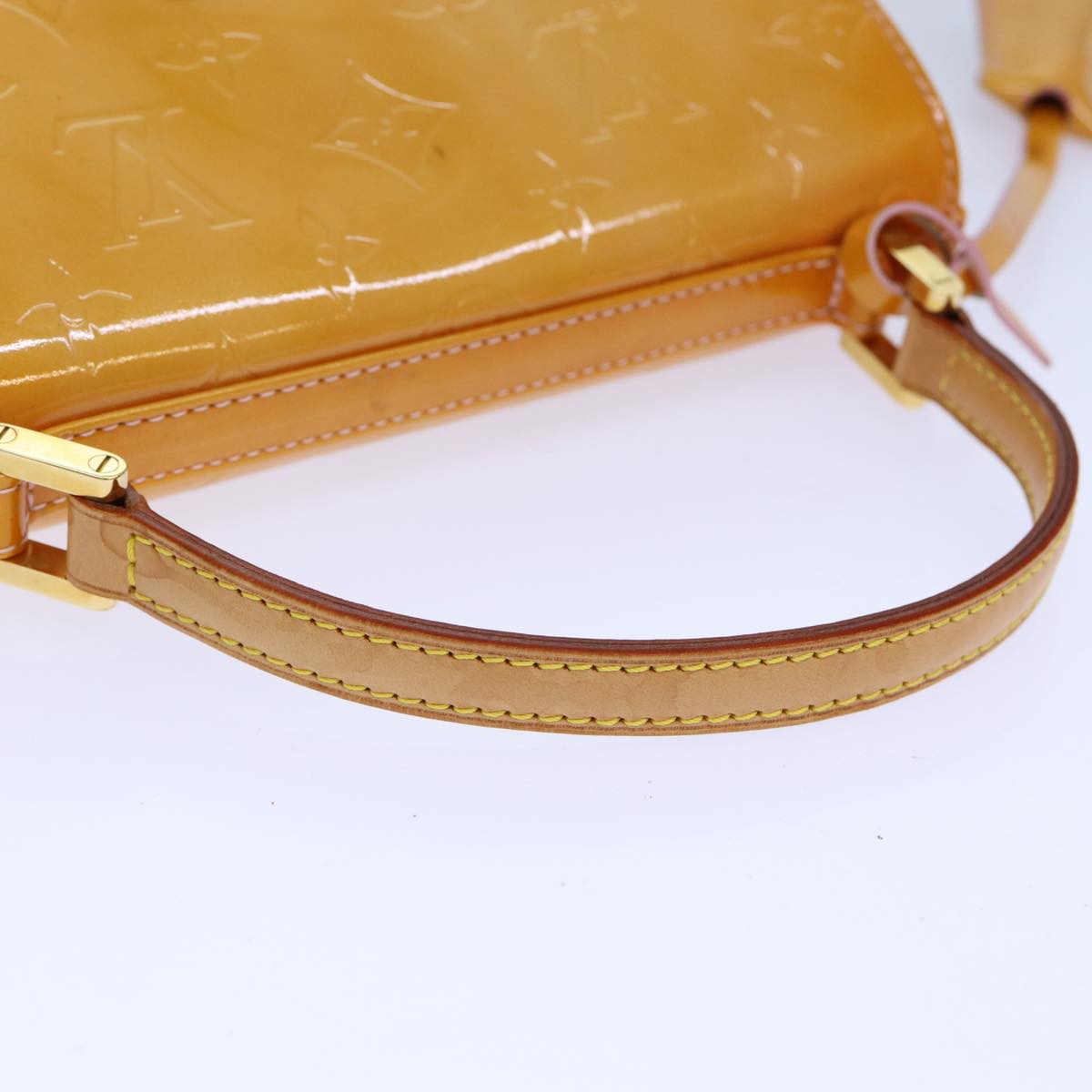 Louis Vuitton Spring Street Yellow Patent Leather Hand Bag