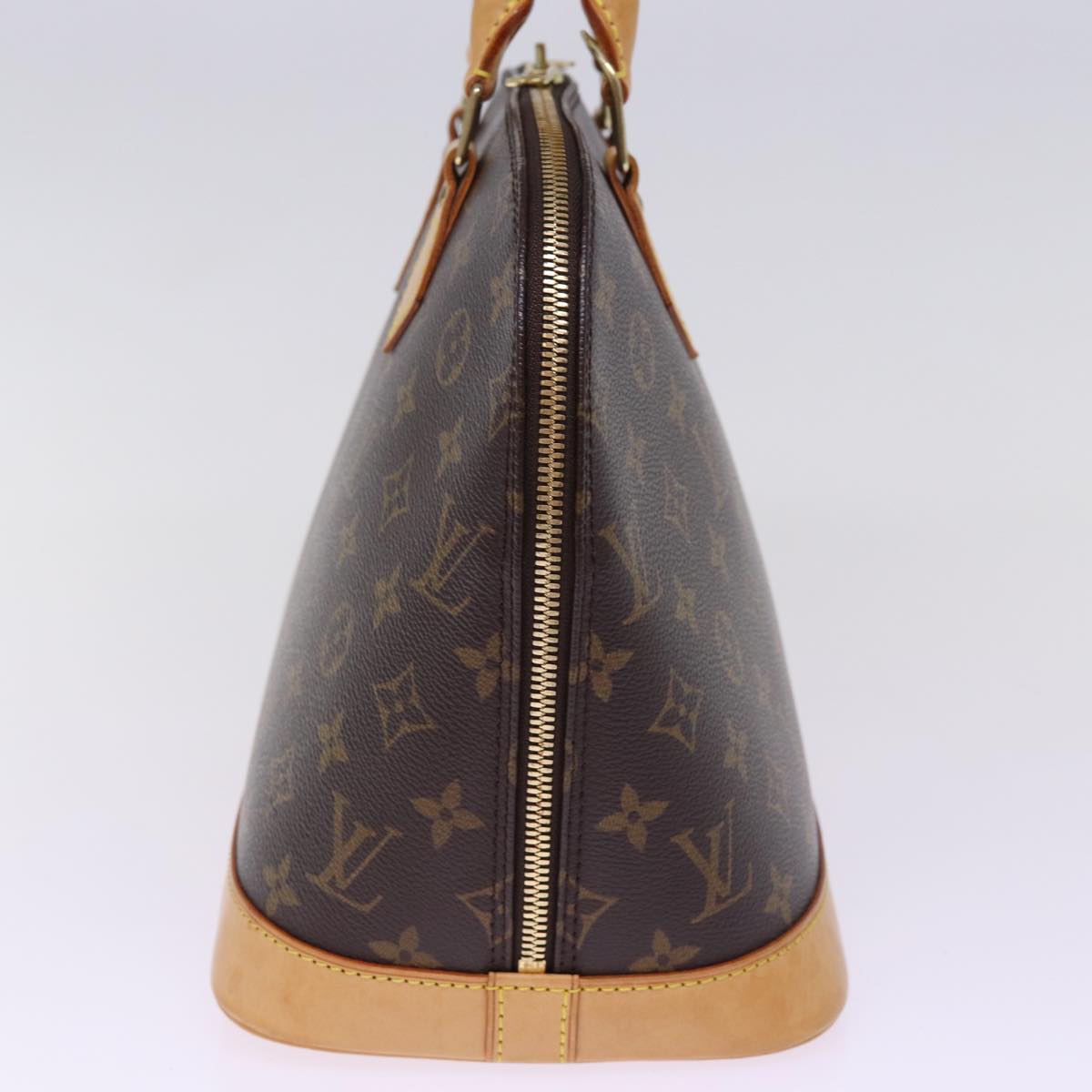 Louis Vuitton Alma Brown Canvas Hand Bag