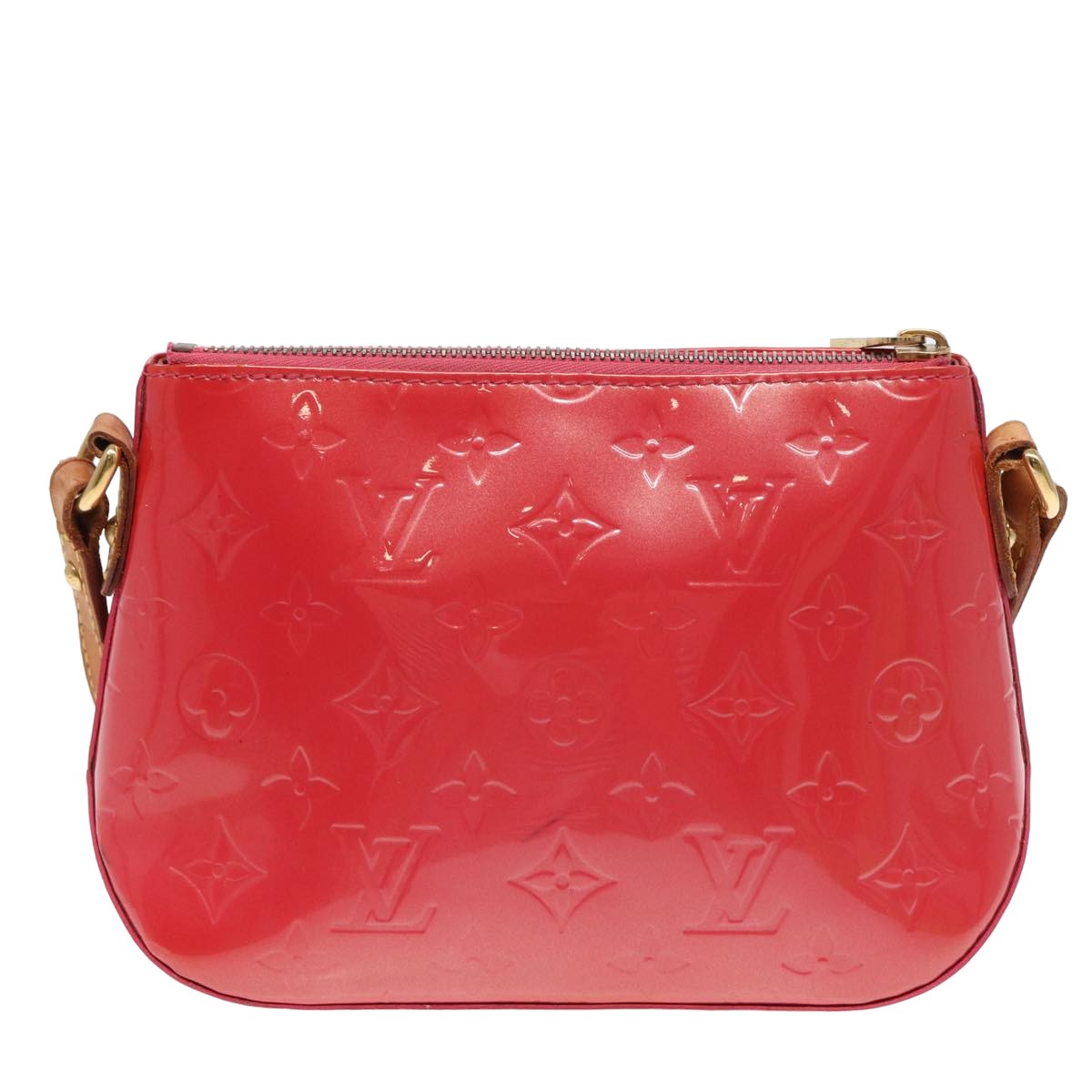 Louis Vuitton Minna Red Patent Leather Shoulder Bag