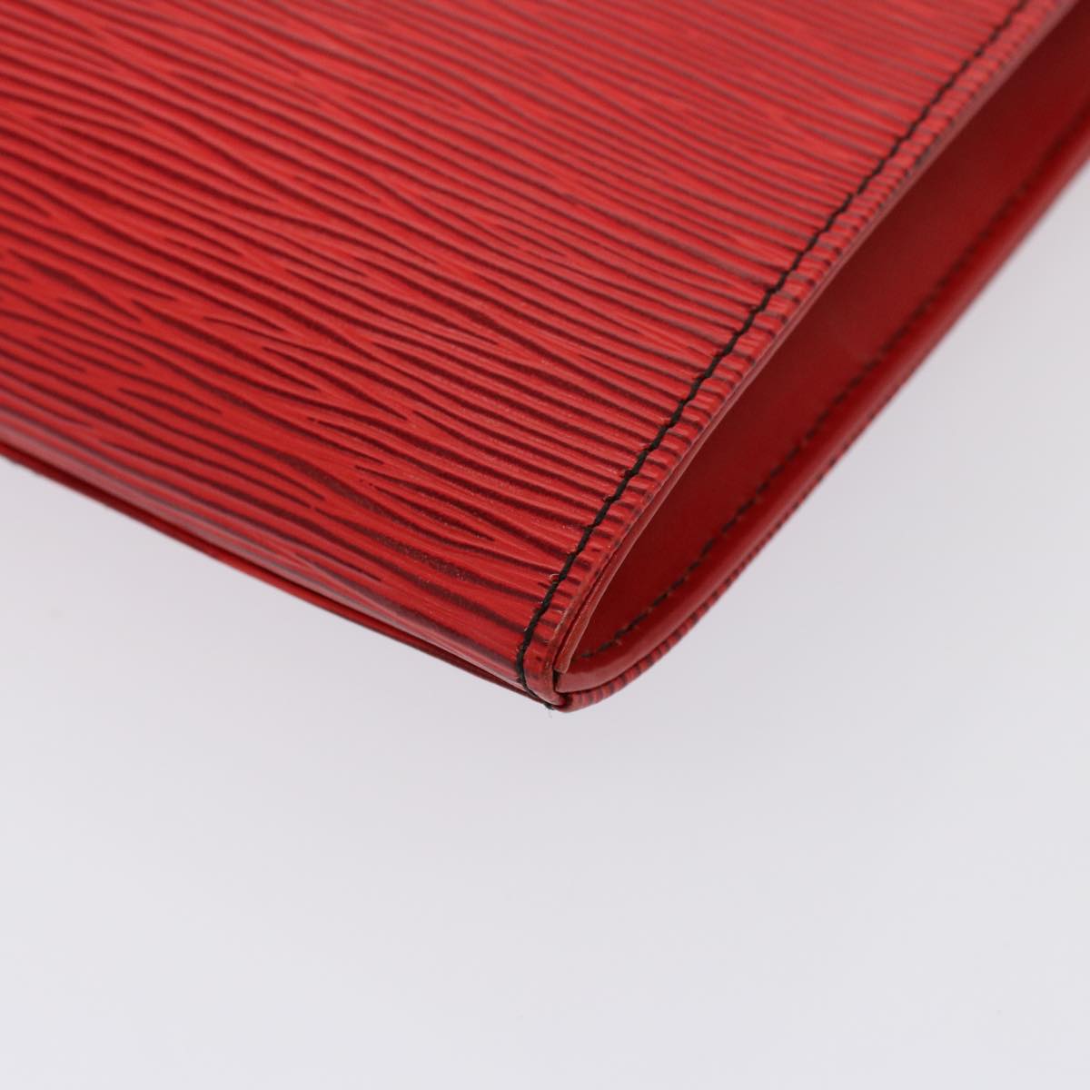 Louis Vuitton Jena Red Leather Clutch Bag