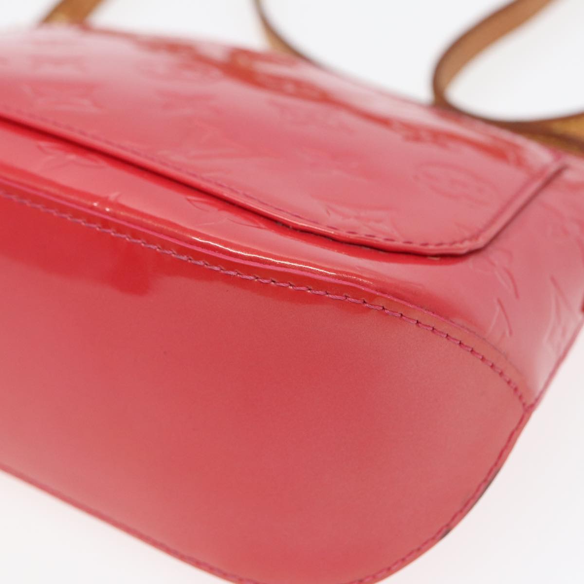 Louis Vuitton Minna Red Patent Leather Shoulder Bag