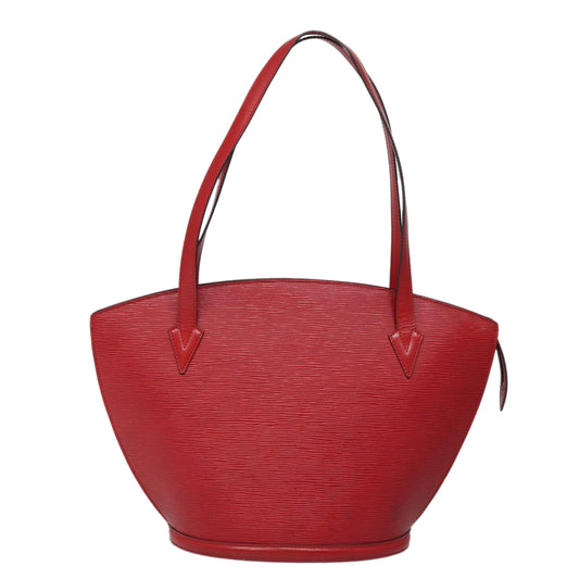 Louis Vuitton Saint Jacques Red Leather Shoulder Bag