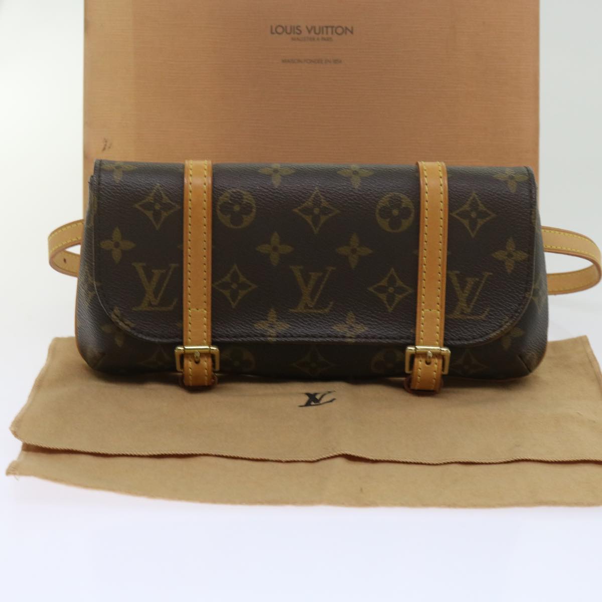 Louis Vuitton Marelle Brown Canvas Shoulder Bag