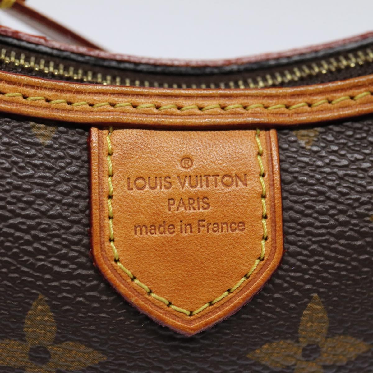 Louis Vuitton Delightful Brown Canvas Clutch Bag