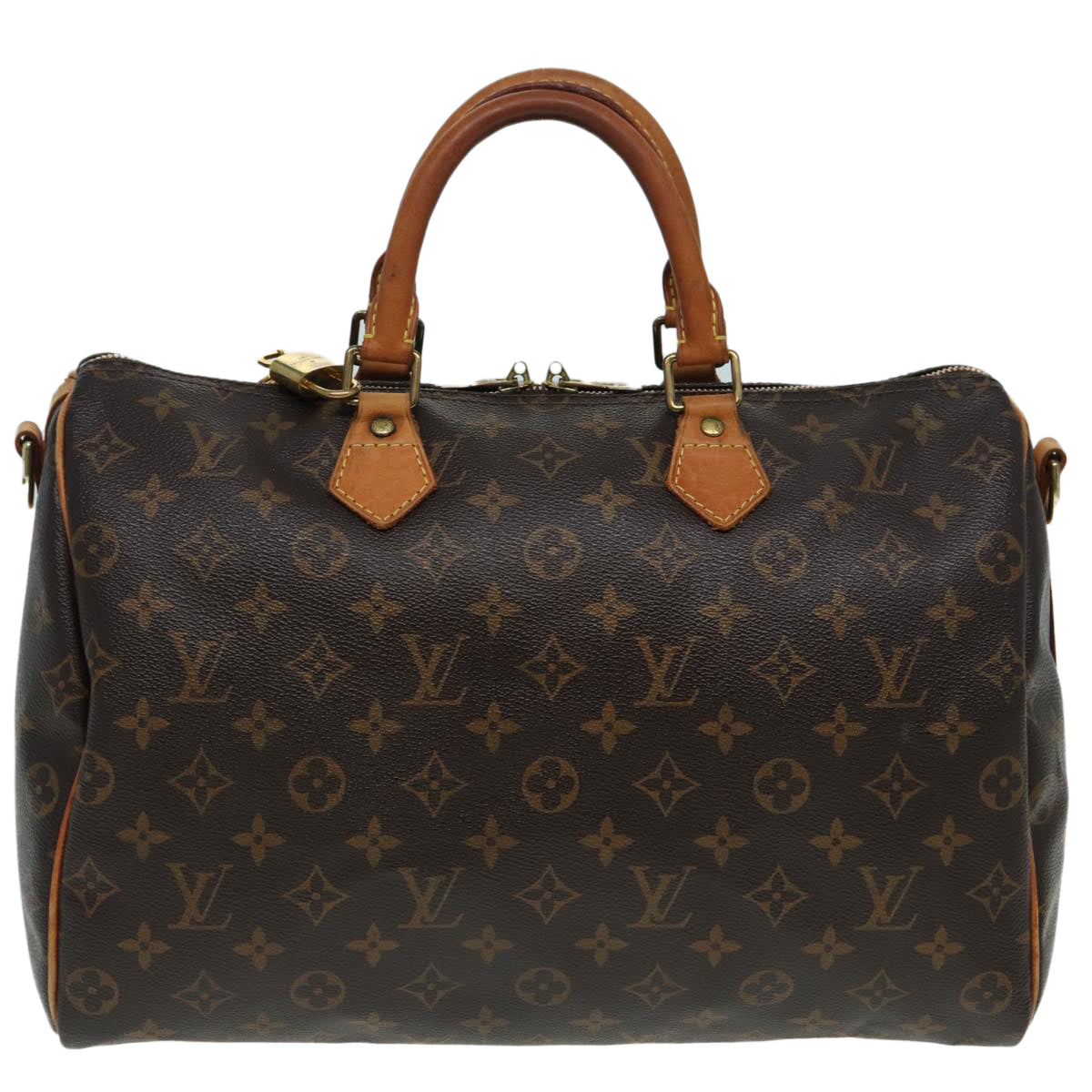 Louis Vuitton Speedy Bandoulière 35 Brown Canvas Hand Bag