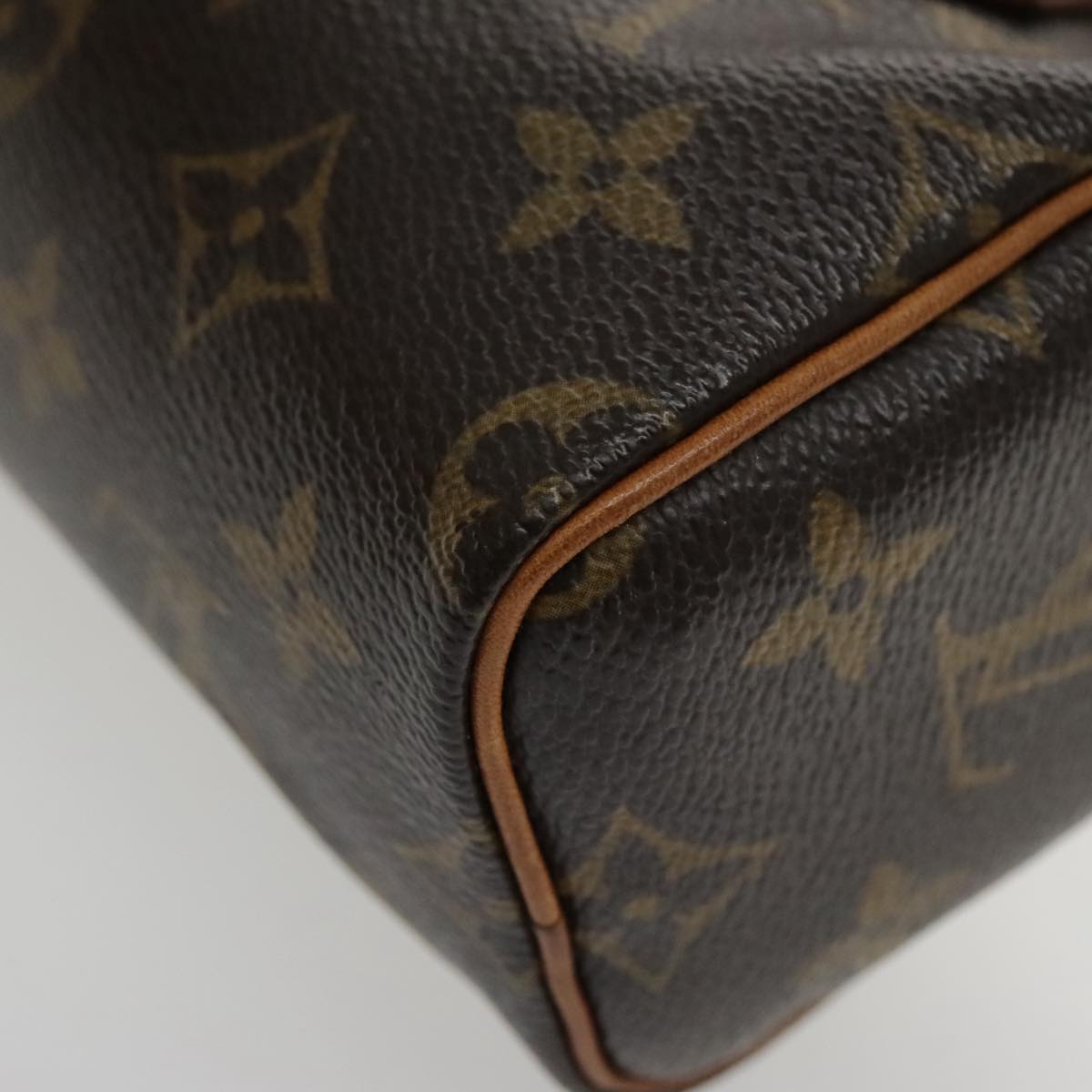 Louis Vuitton Mini speedy Brown Canvas Hand Bag