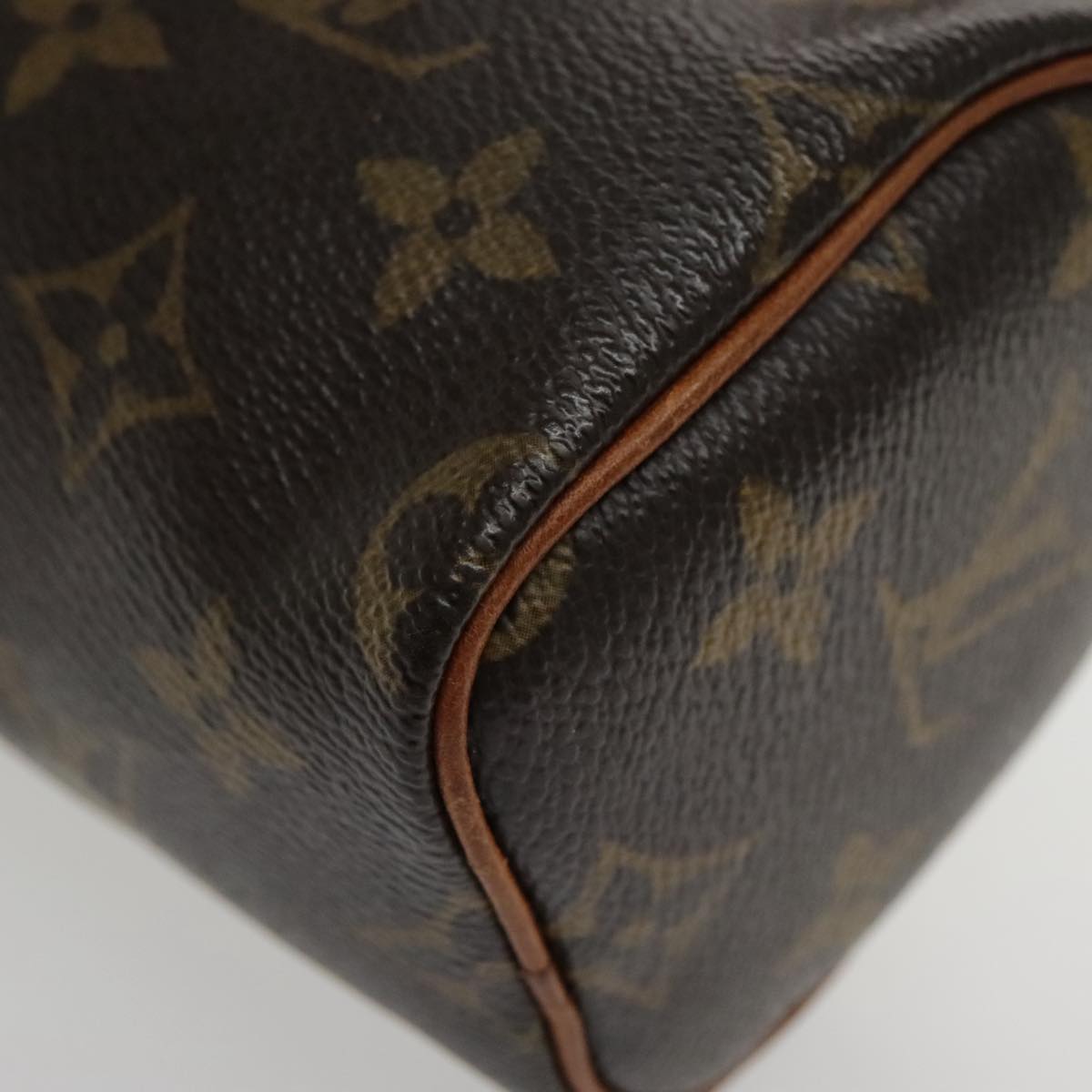 Louis Vuitton Mini speedy Brown Canvas Hand Bag