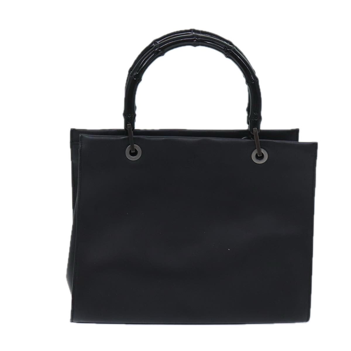 Gucci Bamboo Black Leather Hand Bag