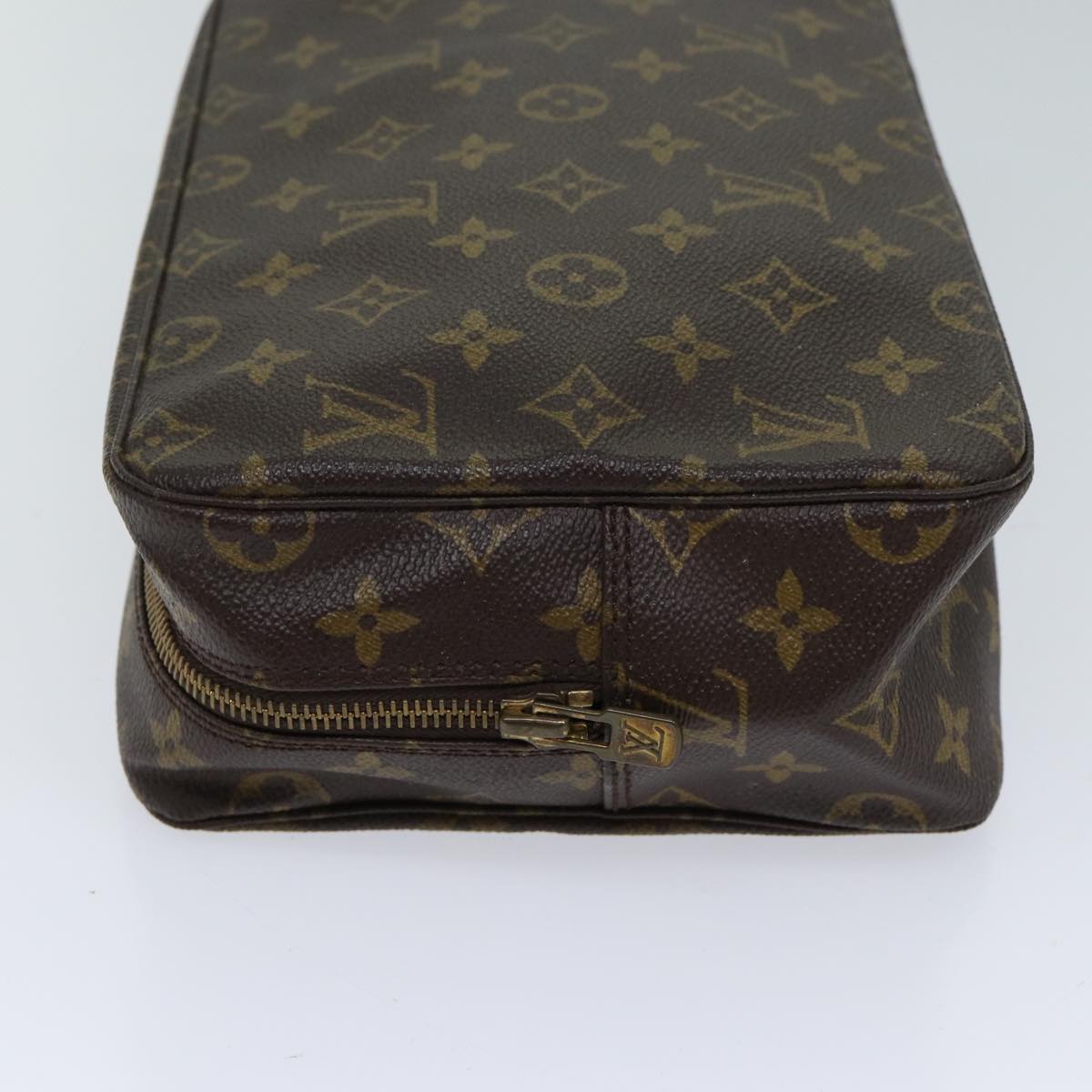 Louis Vuitton Trousse Toilette 28 Brown Canvas Clutch Bag