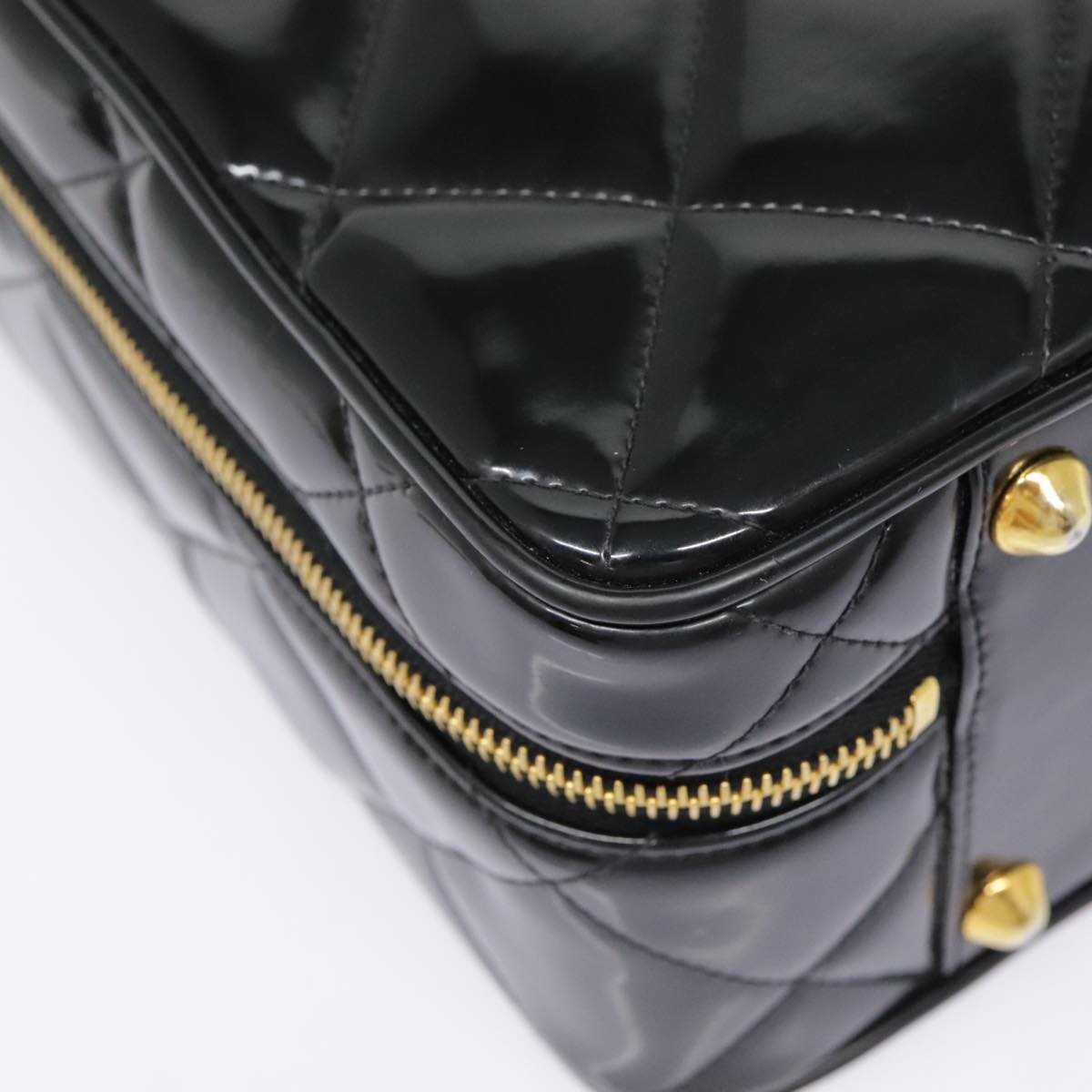 Chanel Black Patent Leather Hand Bag