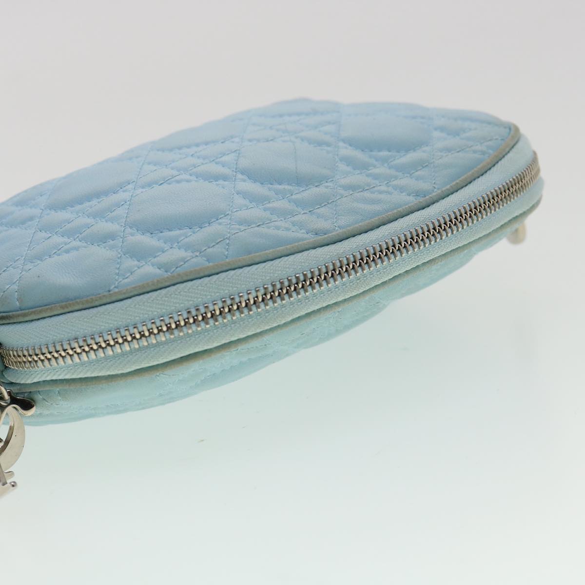 Dior Blue Leather Clutch Bag