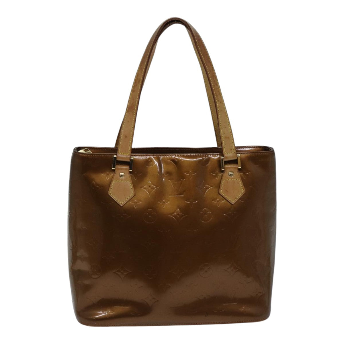 Louis Vuitton Houston Brown Patent Leather Shoulder Bag