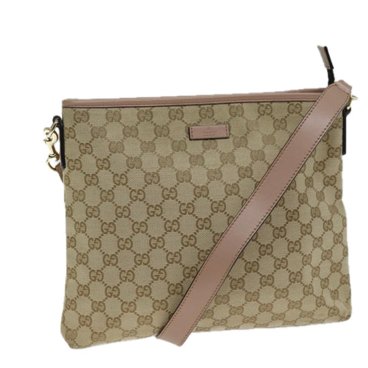 Gucci GG Supreme Beige Canvas Shoulder Bag