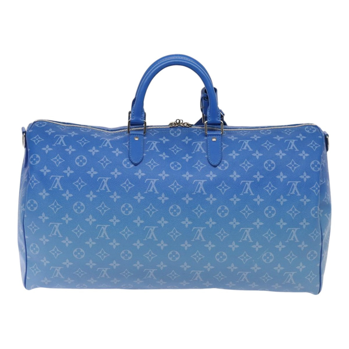 Louis Vuitton Keepall Bandouliere 50 Blue Canvas Travel Bag