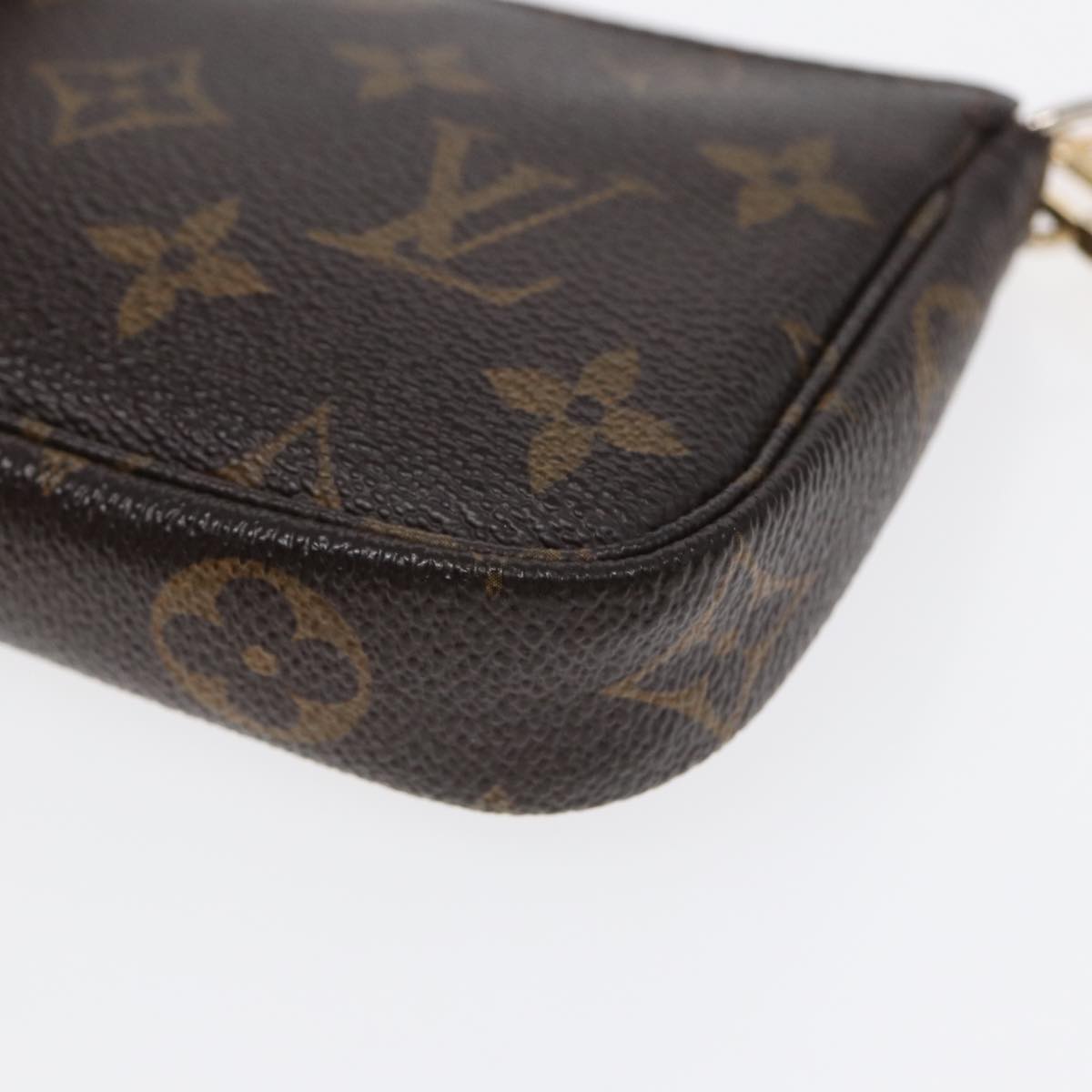 Louis Vuitton Pochette Accessoire Brown Canvas Clutch Bag